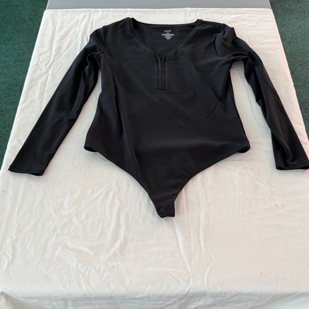 nuuds Black Long Sleeve Women’s Bodysuit